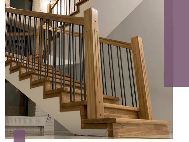 Реставрация деревянных и металлических лестниц в Тулуне