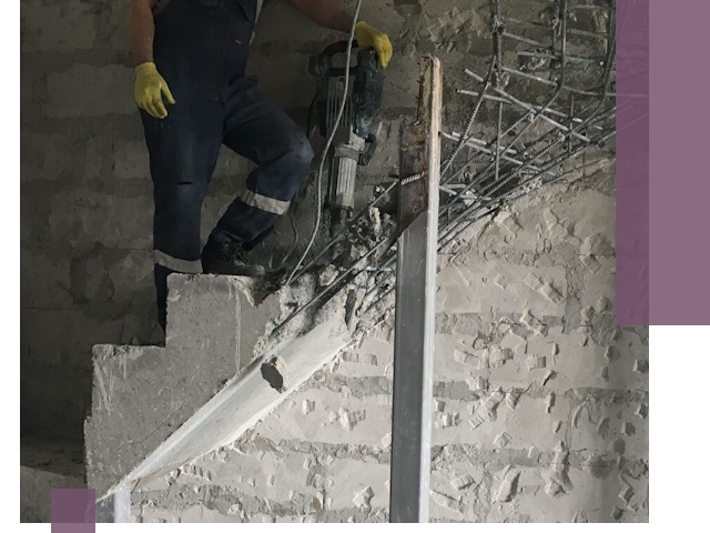 Демонтаж металлических и бетонных лестниц в Тулуне