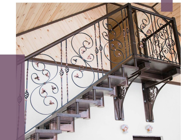 Кованые лестницы в Тулуне от 84162 руб. под ключ