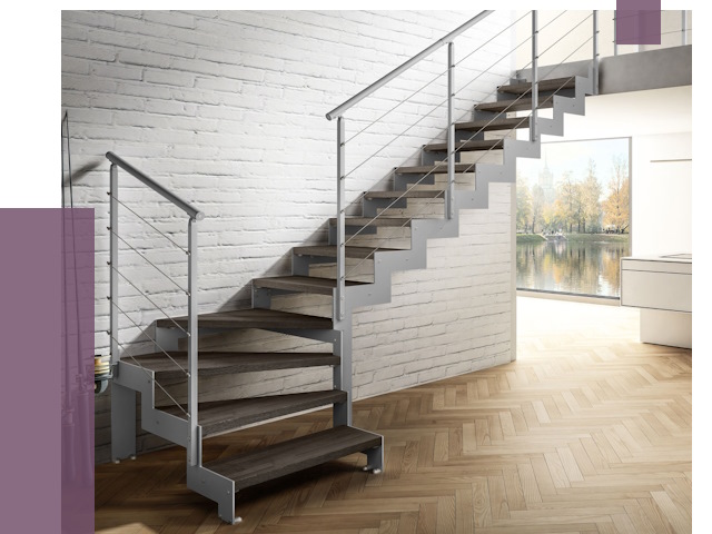 Г-образные лестницы под ключ в Тулуне от 39114 руб. | ПРОЛЁТ-Тлн