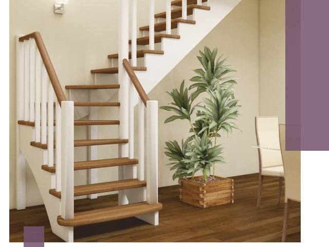 Г-образные лестницы под ключ в Тулуне — изготовление и монтаж