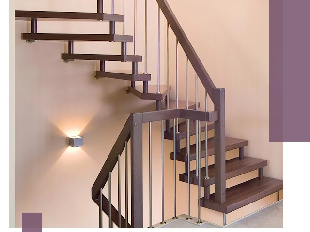 Изготовление лестниц на больцах в Тулуне под ключ