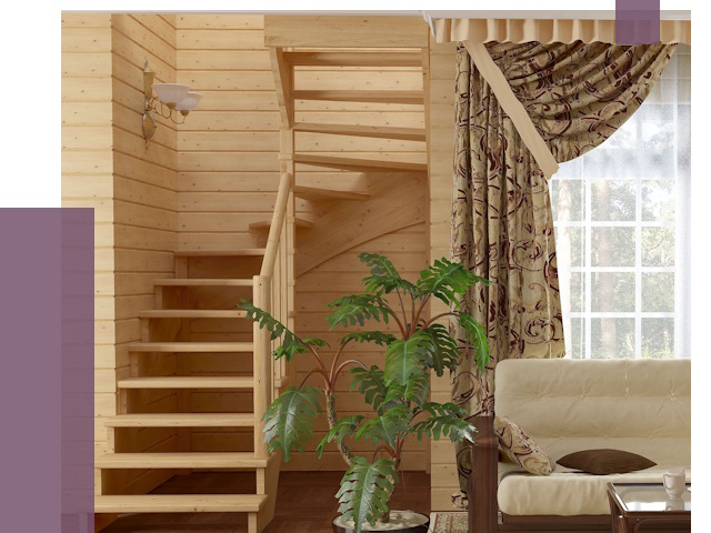 Лестницы для дачи в Тулуне от 80116 руб.  | ПРОЛЁТ-Тлн