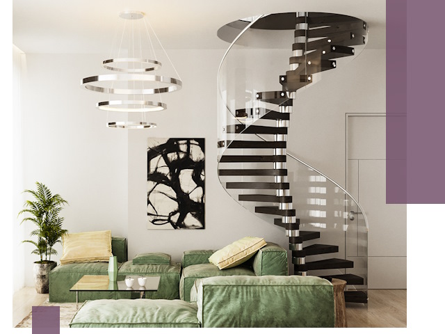 Лестницы для двухуровневой квартиры в Тулуне — изготовление и монтаж