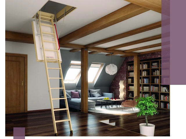 Чердачные лестницы под ключ в Тулуне: изготовление и монтаж