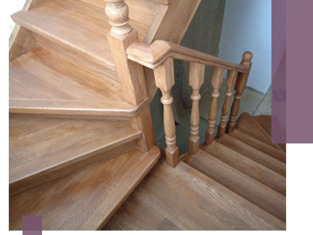 Дубовые лестницы под ключ в Тулуне: изготовление и монтаж