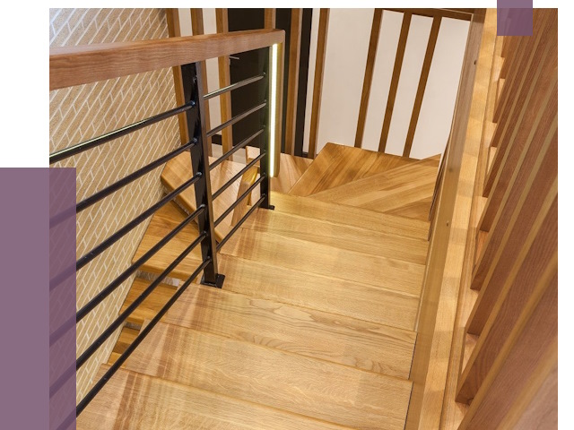 Лестницы из ясеня в Тулуне под ключ от 10574 руб. 