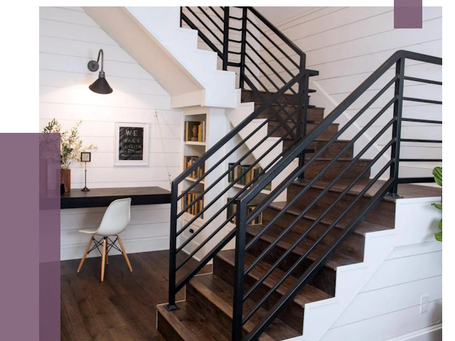 Перила для лестницы в доме в Тулуне от 7823 руб. — ПРОЛЁТ-Тлн