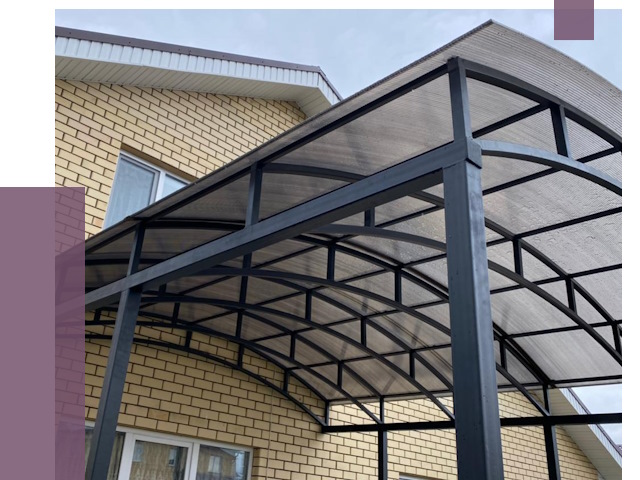 Монтаж козырьков в Тулуне от 12139 руб. | ПРОЛЁТ-Тлн