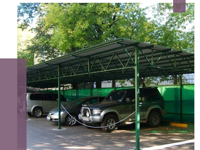 Навесы для парковки в Тулуне от 84702 руб. заказать | ПРОЛЁТ-Тлн