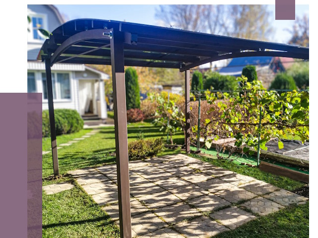 Навесы для дачи в Тулуне от 13434 руб. под ключ — ПРОЛЁТ-Тлн