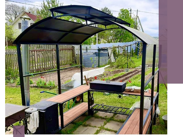 Навесы для барбекю в Тулуне: изготовление, монтаж и демонтаж