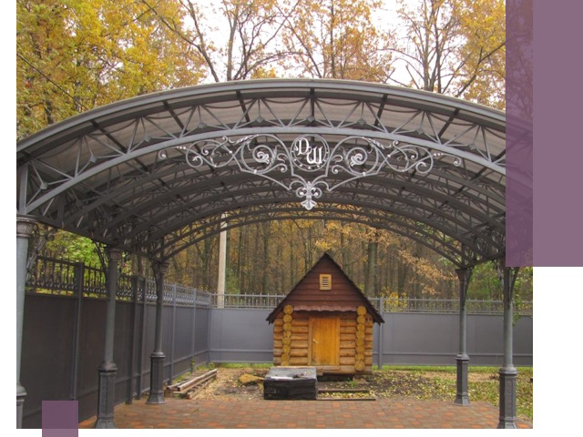 Кованые навесы премиум-класса под заказ в Тулуне