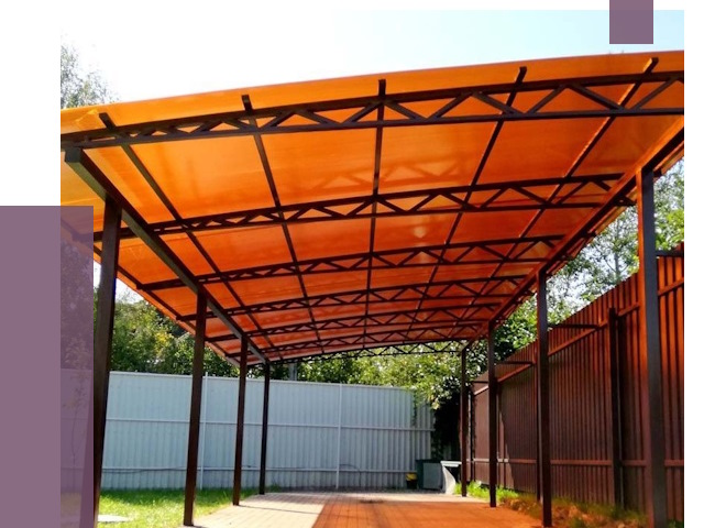 Односкатные навесы под ключ в Тулуне от 13865 руб. 