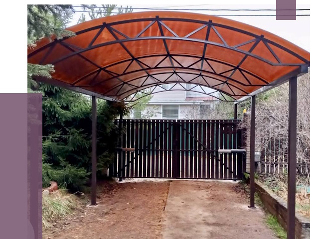 Арочные навесы в Тулуне от 13434 руб. — изготовление и монтаж | ПРОЛЁТ-Тлн