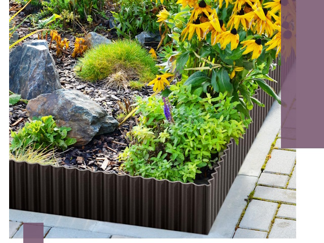 Металлические бордюры для клумб в Тулуне — производство и монтаж