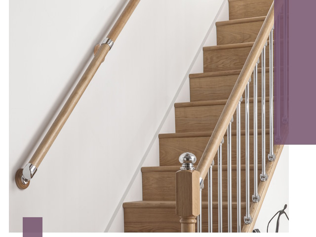 Пристенные поручни из стали и нержавейки под монтаж в Тулуне